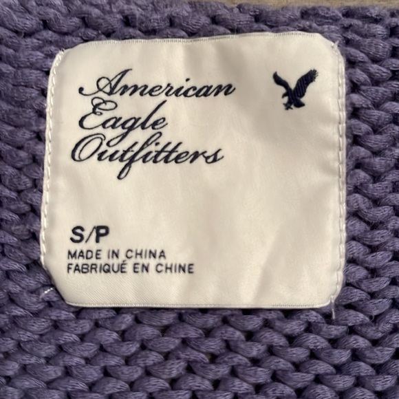 AMERICAN EAGLE OUTFITTERS Mauve Short-Sleeved Sweater. Size Small. - Picture 8 of 9